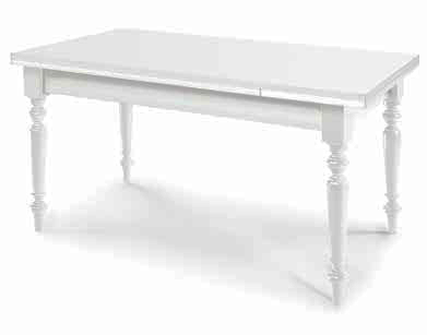 Tavolo allungabile bianco opaco art 1009 140-220x80x78h €598