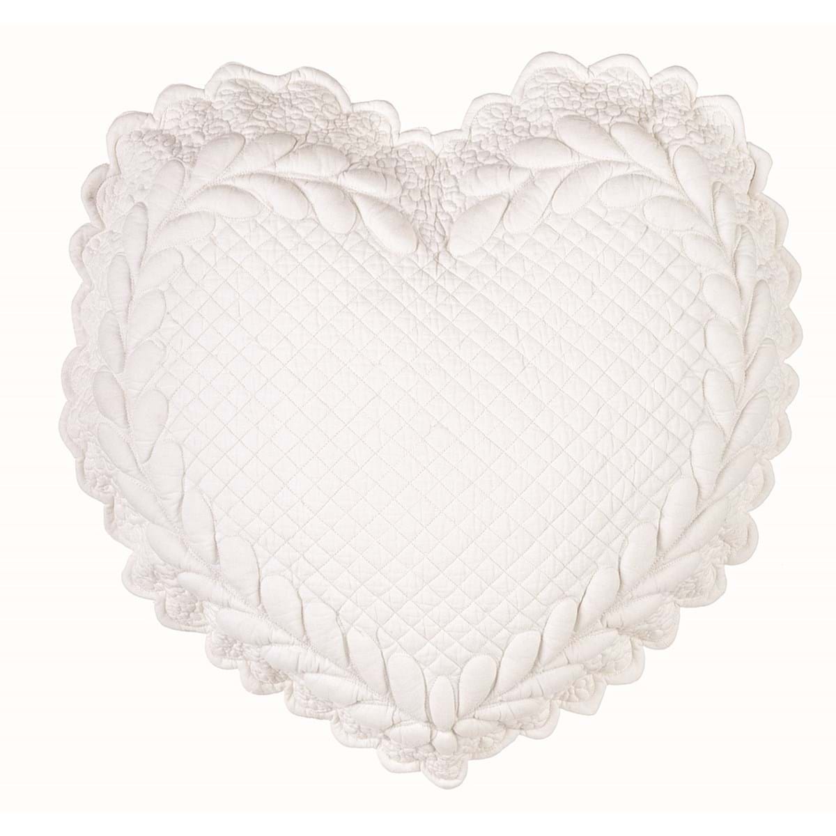 Cuscino cuore Blanc Mariclò art A2928099AV cotone 42x42cm €29,90