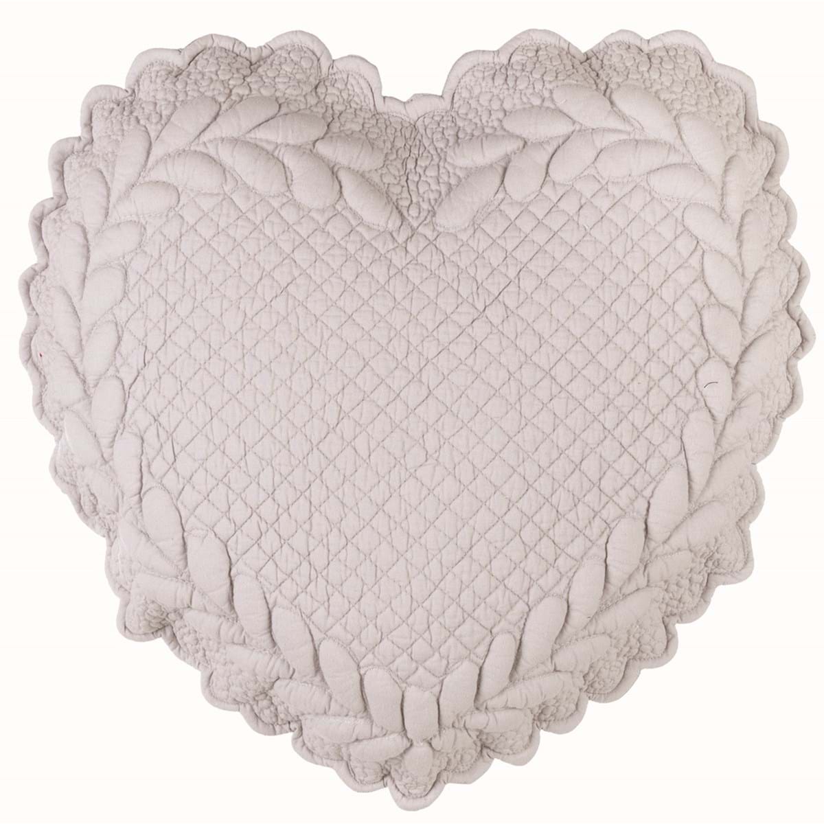 Cuscino cuore Blanc Mariclò art A2928099GR cotone 42x42cm €29,90