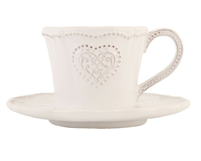 Tazza tè con piattino ceramica art HRTKSN 220ml €15,90