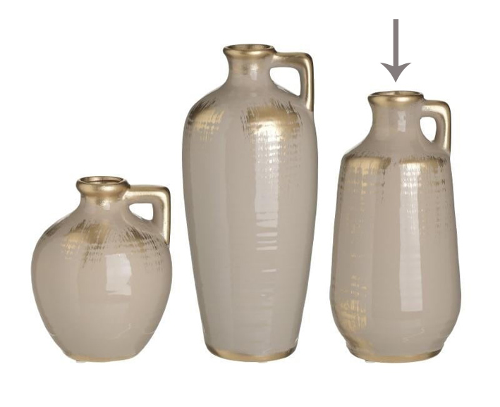 Vaso art 3-70-481-0017B ceramica diam12x26h €45