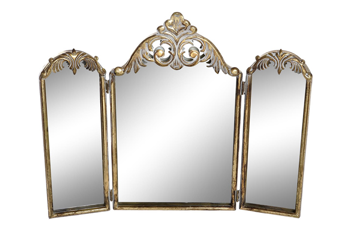 Specchio da tavolo pieghevole art ES-195034 metallo e vetro 43x2x35h €45